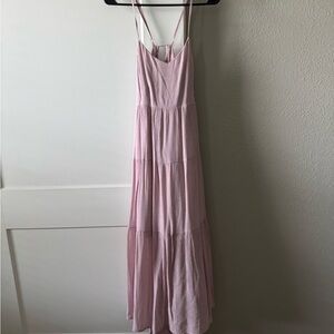 Elegant Pink Maxi Dress